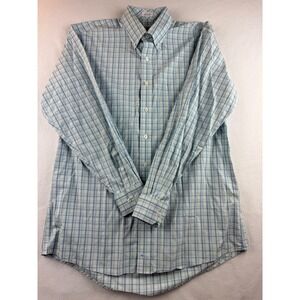 Onward Reserve Mens Plaid Button Down Shirt Classic Fit Cotton‎ Medium